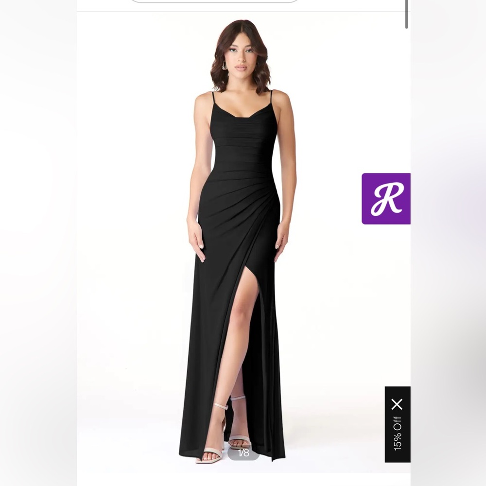 Azazie Deandra Dress Black A10